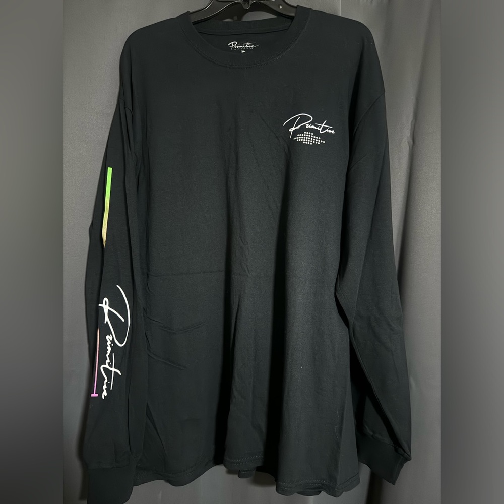 Primitive black chrome rose long sleeve